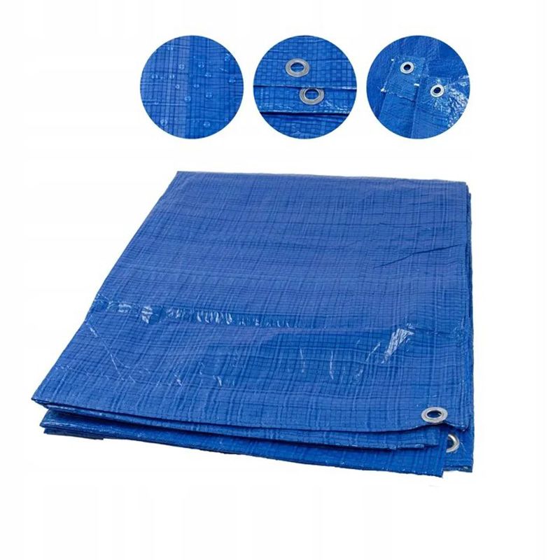 50GSM Universal Reinforced Waterproof Blue Lightweight PE Tarpaulin-details