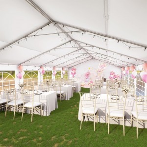40’×20’ White Waterproof Heavy Duty Party Tent for BBQ, Weddings and multipurpose Heavy Duty Party Tent for BBQ