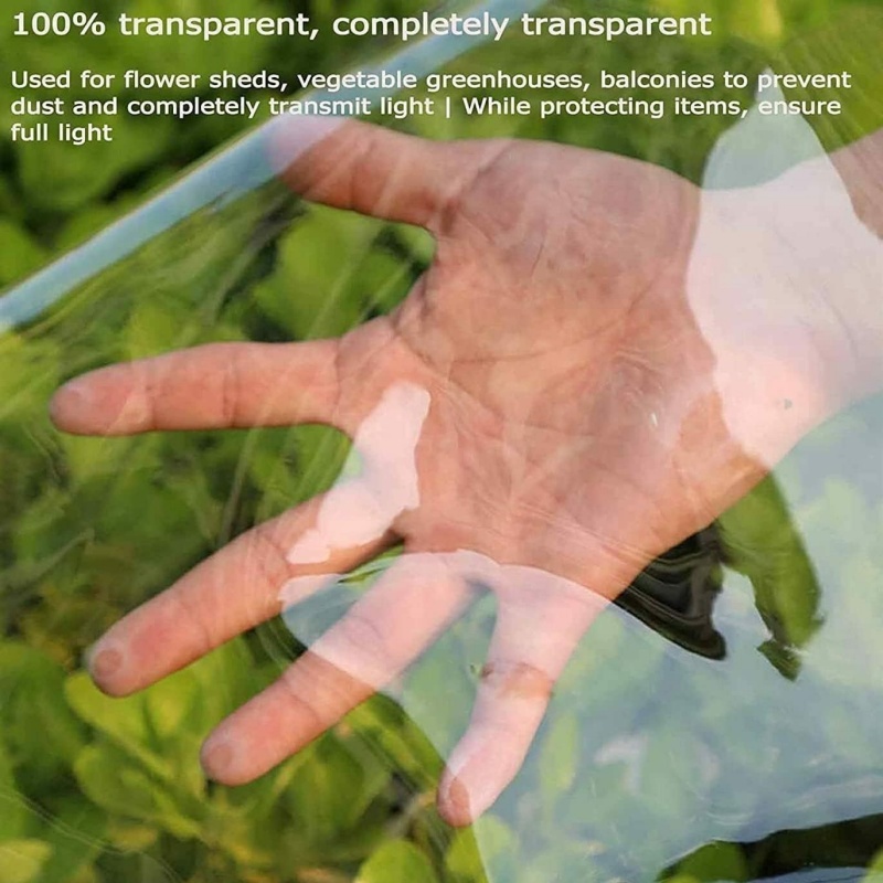 Clear Tarps for Plants Greenhouse, Cars, Patio and Pavilion 