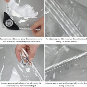 Clear Tarps for Plants Greenhouse, Cars, Patio and Pavilion Clear Tarps for Pavilion