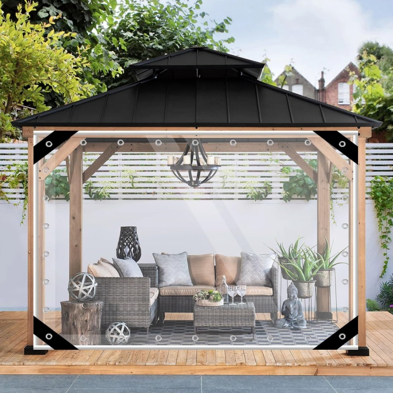 Clear Tarps for Plants Greenhouse, Cars, Patio and Pavilion 