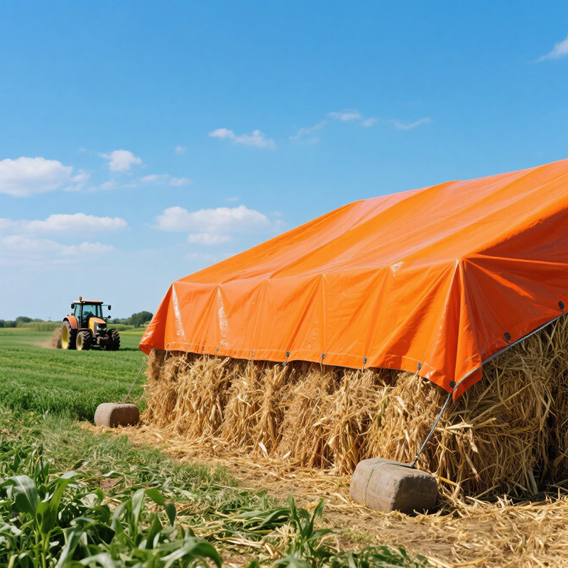 High Temperature Resistant Heavy Duty Dustproof PVC Tarpaulin-agricuture