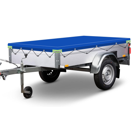 Flat Tarpaulin 208 x 114 x 10 cm Trailer Cover PVC Waterproof and Tear-Resistant Featured Image Tarpaulin7